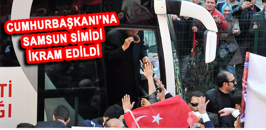 Cumhurbaşkanı Erdoğan’a Samsun Simidi İkram Edildi.