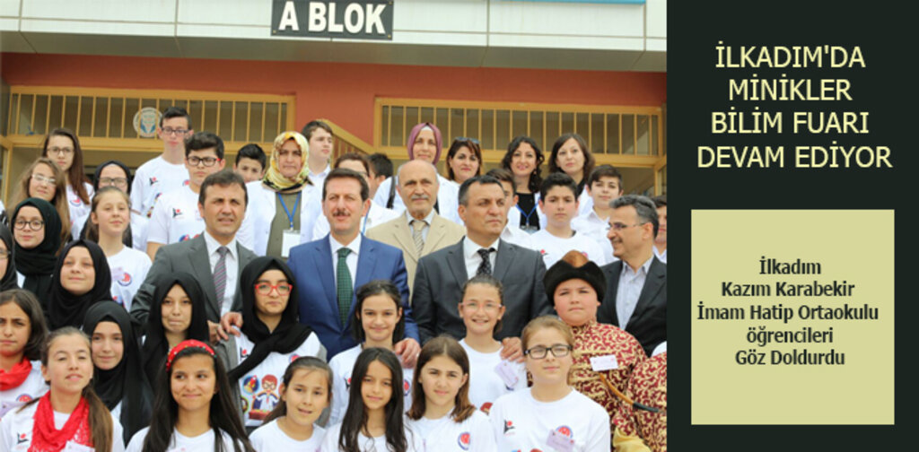 İLKADIM'DA MİNİKLER BİLİM FUARI DEVAM EDİYOR