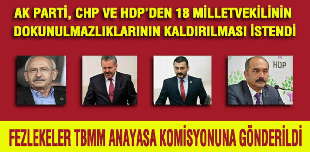 18 MV. DOKUNULMAZLIK FEZLEKESİ TBMM'DE