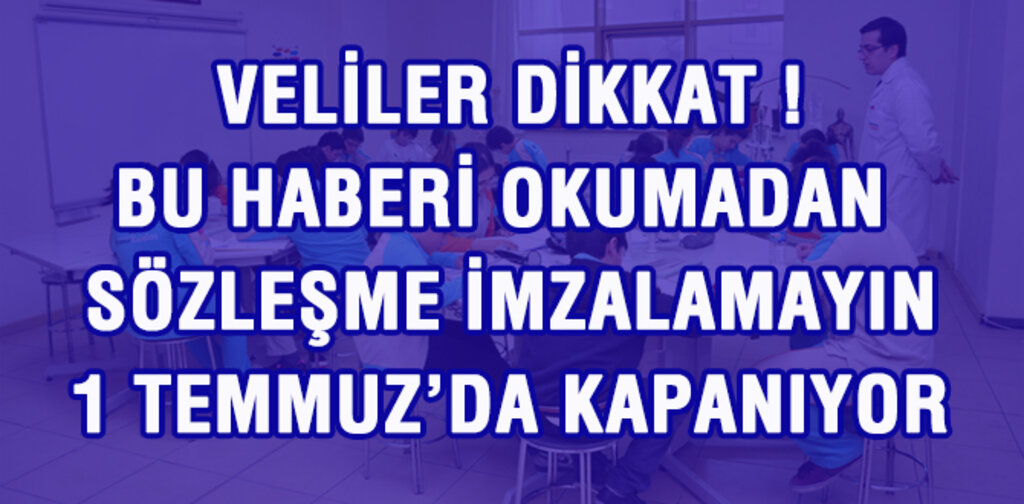 1 TEMMUZ'DA KAPANIYOR