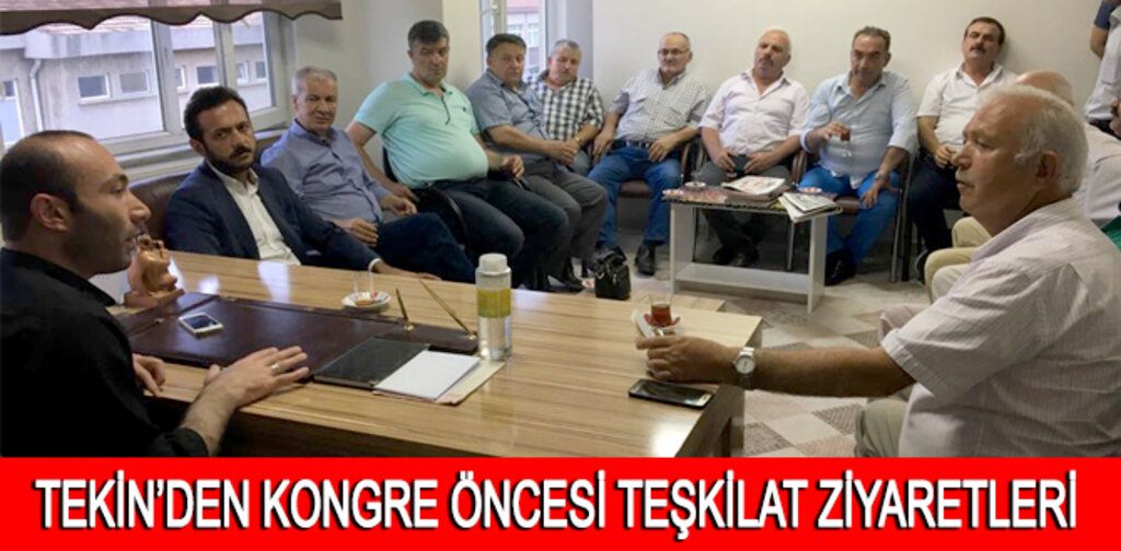 TEKİN KONGRE ÖNCESİ TEŞKİLATLARI ZİYARET ETTİ