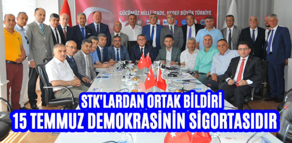 STK'LARDAN ORTAK BİLDİRİ
