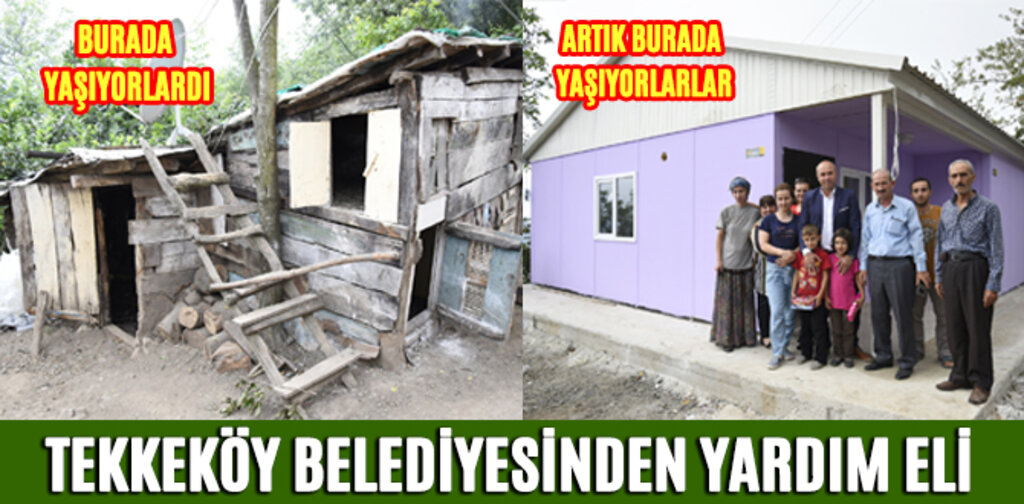 TEKKEKÖY BELEDİYESİNDEN YARDIM ELİ