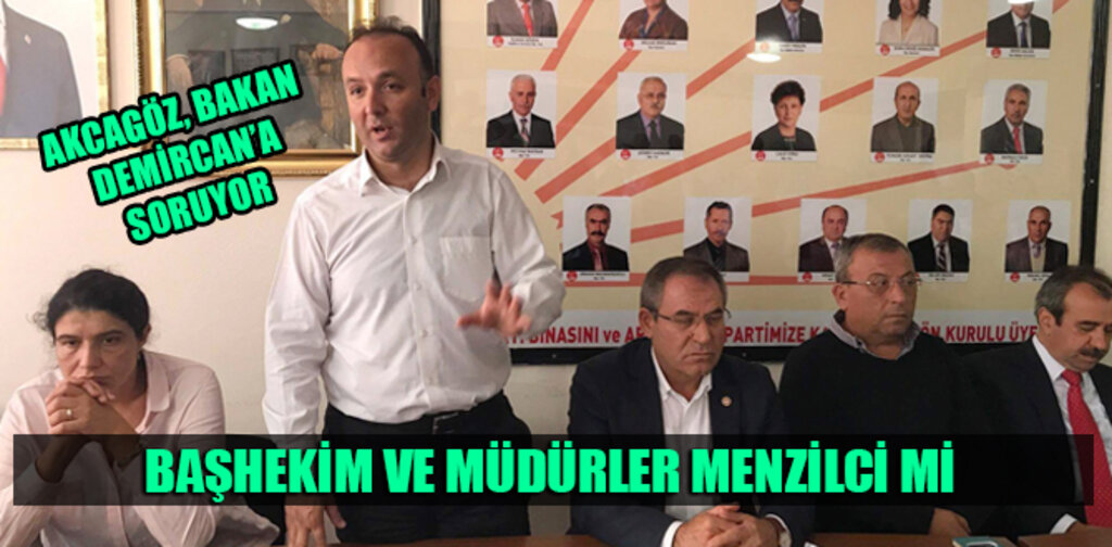 BAŞHEKİM VE MÜDÜRLER MENZİLCİ Mİ