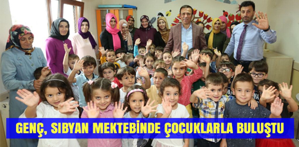 GENÇ, SIBYAN MEKTEBİNDE ÇOCUKLARLA BULUŞTU