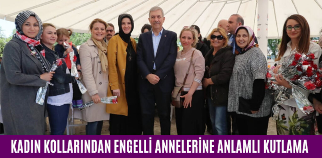 AK PARTİ KADIN KOLLARINDAN ENGELLİ ANNELERİNE ANLAMLI KUTLAMA