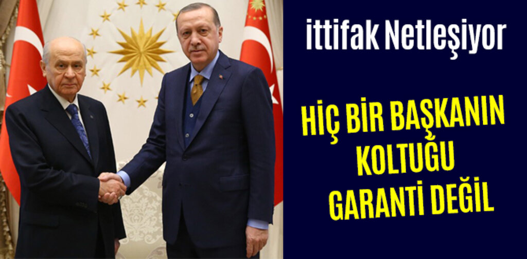 HİÇ BİR BAŞKANIN KOLTUĞU GARANTİ DEĞİL