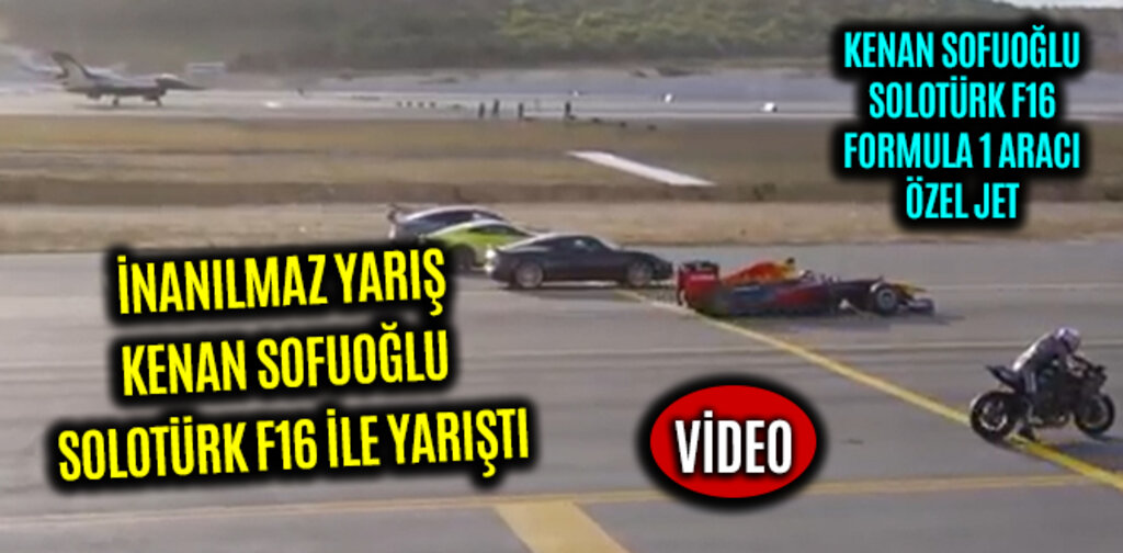 TEKNOFEST'TE İNANILMAZ YARIŞ KENAN SOFUOĞLU SOLOTÜRK F16 İLE YARIŞTI