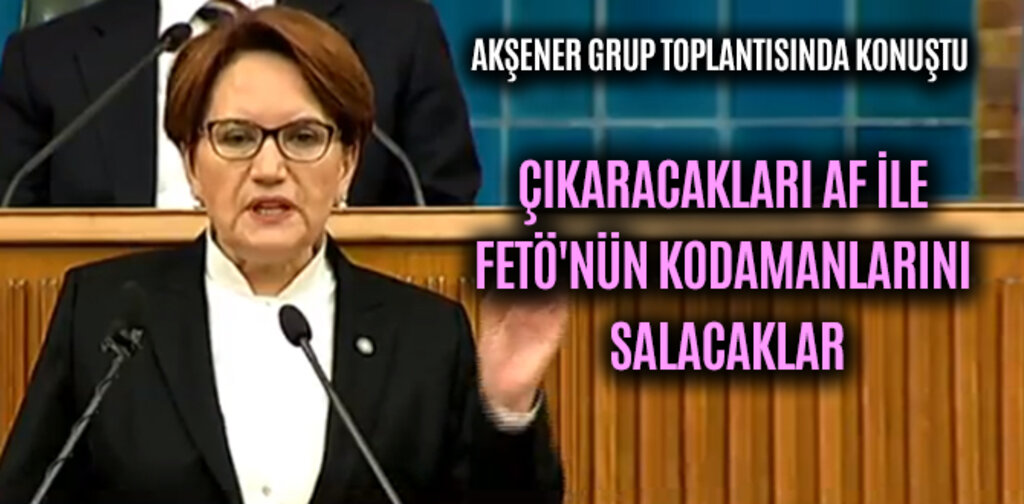 AKŞENER, ÇIKARACAKLARI AF İLE FETÖ'NÜN KODAMANLARINI SALACAKLAR
