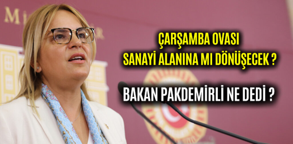 ÇARŞAMBA OVASI SANAYİ ALANINA MI DÖNÜŞECEK ?