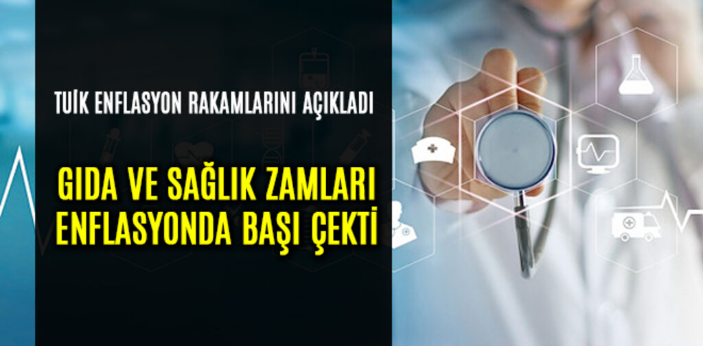 GIDA VE SAĞLIK ZAMLARI ENFLASYONDA BAŞI ÇEKTİ