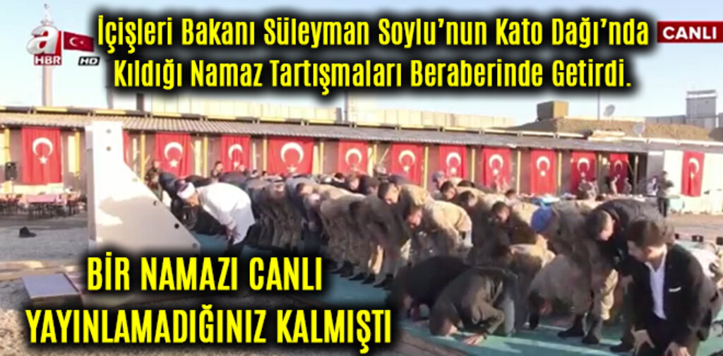 BİR NAMAZI CANLI YAYINLAMADIĞINIZ KALMIŞTI