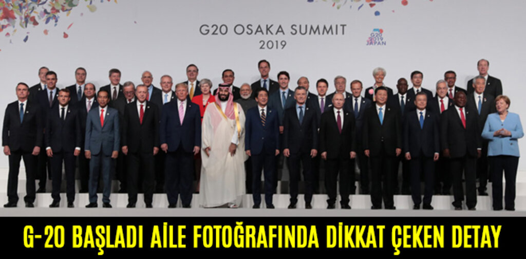 G-20 BAŞLADI AİLE FOTOĞRAFINDA DİKKAT ÇEKEN DETAY