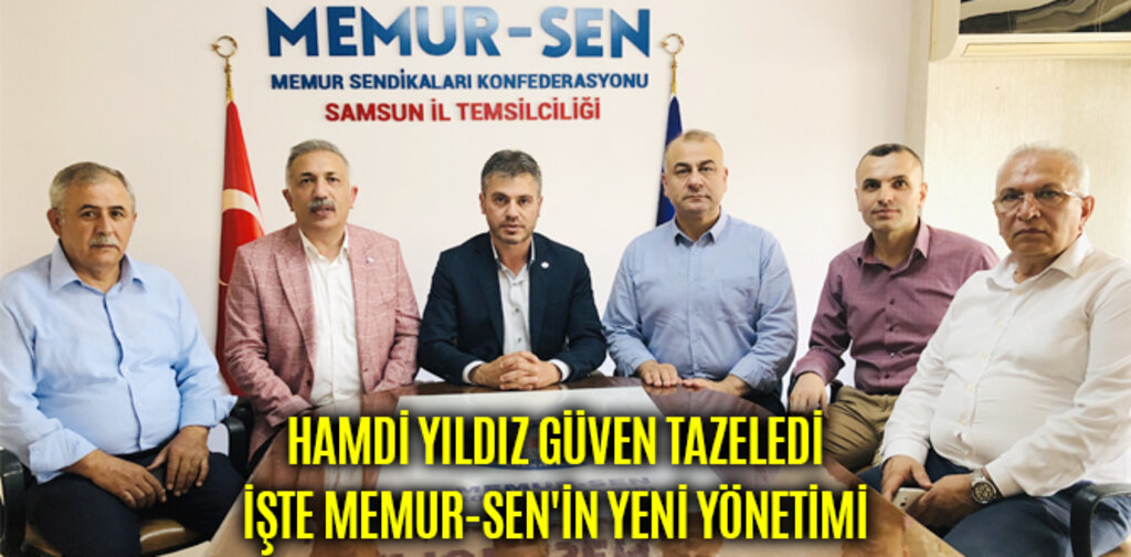 HAMDİ YILDIZ GÜVEN TAZELEDİ İŞTE MEMUR-SEN'İN YENİ YÖNETİMİ