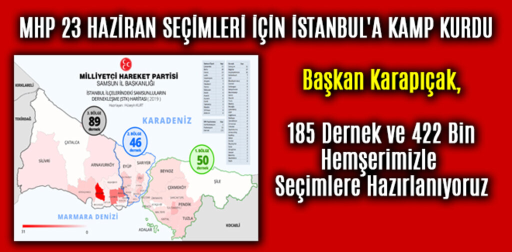 MHP 23 HAZİRAN SEÇİMLERİ İÇİN İSTANBUL'A KAMP KURDU