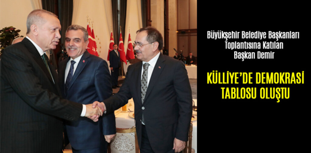 BAŞKAN DEMİR, CUMHURBAŞKANIMIZ MORAL VERDİ