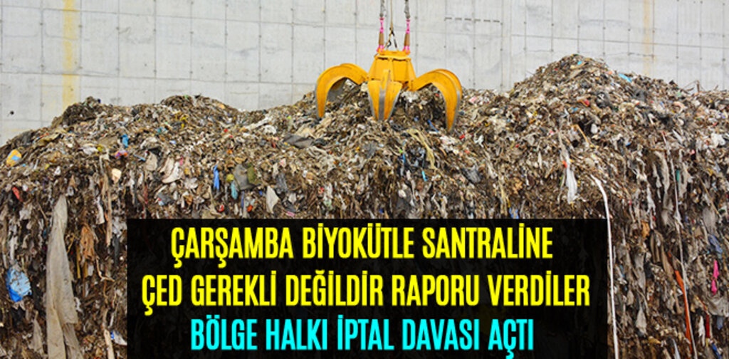 ÇARŞAMBA BİYOKÜTLE SANTRALİNE ÇED GEREKLİ DEĞİLDİR RAPORU VERDİLER