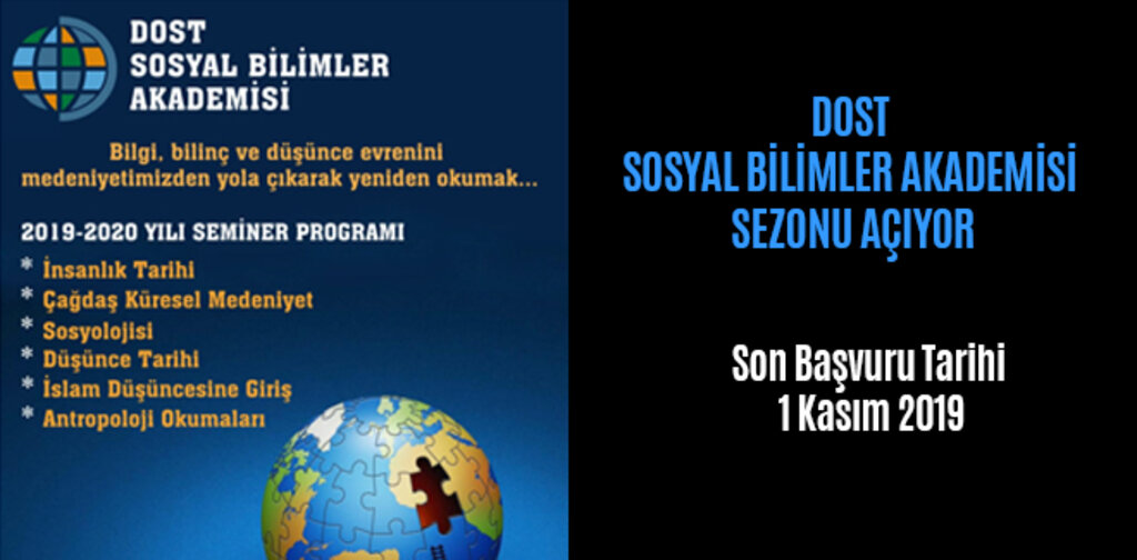 DOST SOSYAL BİLİMLER AKADEMİSİ SEZONU AÇIYOR!