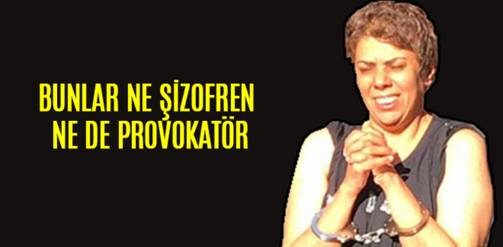 BUNLAR NE ŞİZOFREN NE DE PROVOKATÖR