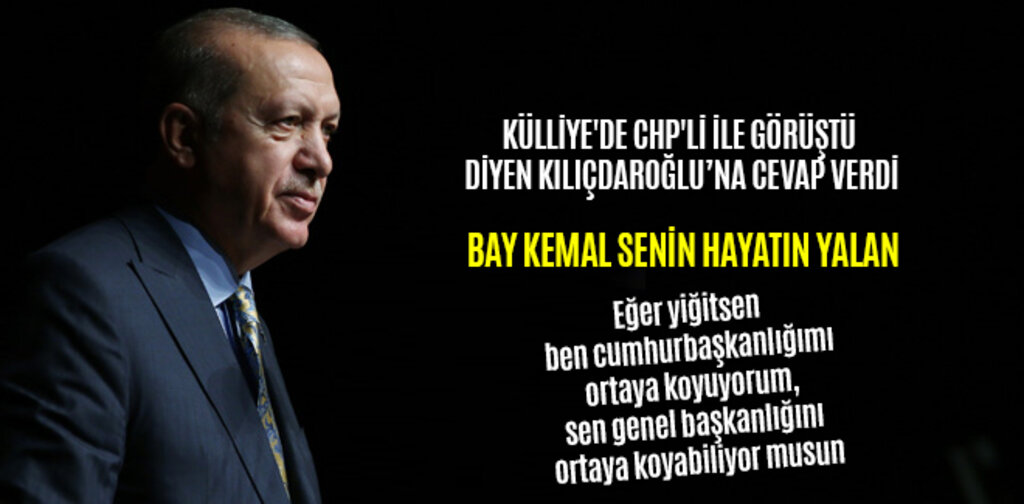 ERDOĞAN KÜLLİYE'DE CHP'Lİ İLE GÖRÜŞTÜ İDDİALARINA CEVAP VERDİ