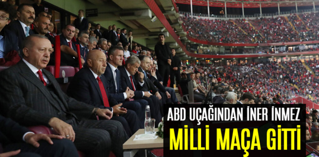 ABD UÇAĞINDAN İNER İNMEZ MİLLİ MAÇA GİTTİ