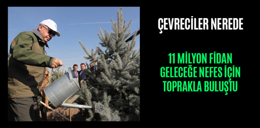 11 MİLYON FİDAN GELECEĞE NEFES İÇİN TOPRAKLA BULUŞTU