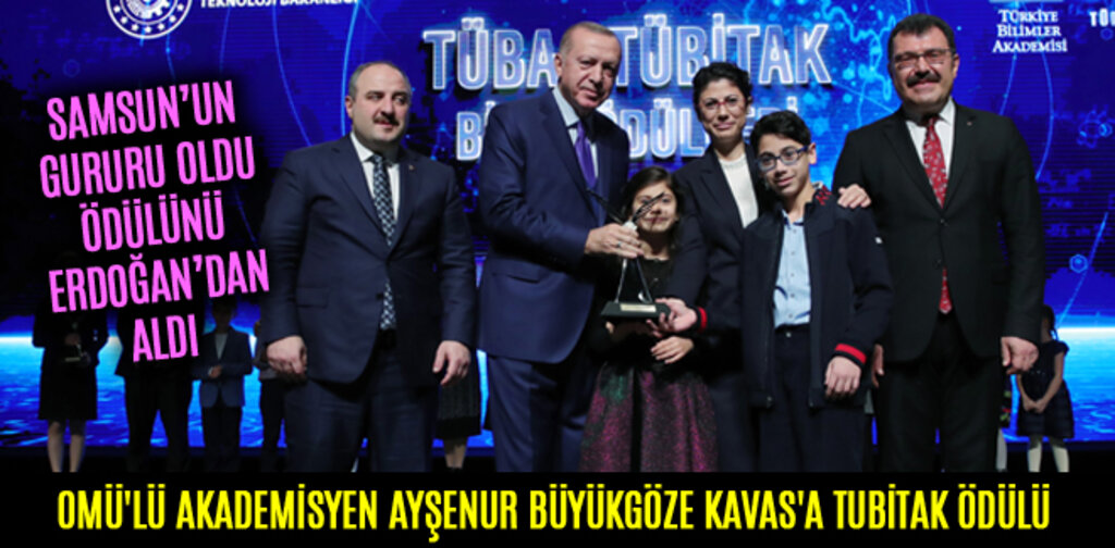 OMÜ'LÜ AKADEMİSYEN AYŞENUR BÜYÜKGÖZE KAVAS'A TUBİTAK ÖDÜLÜ