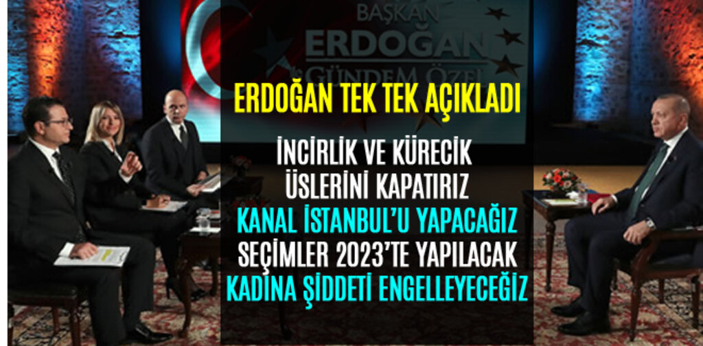 ERDOĞAN, GEREKİRSE ABD'NİN İNCİRLİK VE KÜRECİK ÜSLERİNİ KAPATIRIZ