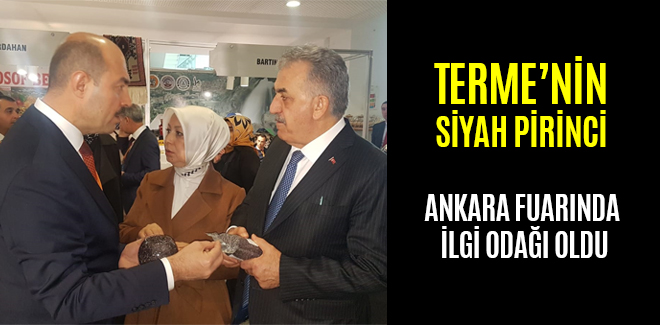 TERME SİYAH PİRİNCİ ANKARA FUARINDA İLGİ ODAĞI OLDU