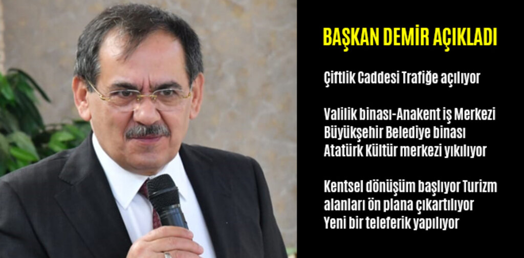 MUSTAFA DEMİR, SAMSUN'UN TURİZM DEĞERLERİNİ ÖN PLANA ÇIKARTACAĞIZ