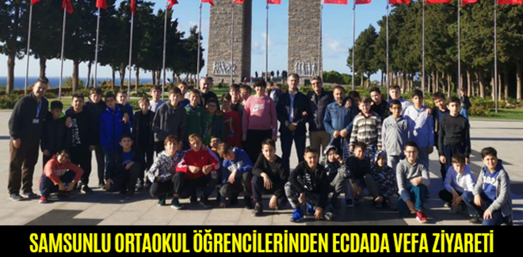 SAMSUNLU ORTAOKUL ÖĞRENCİLERİNDEN ECDADA VEFA ZİYARETİ
