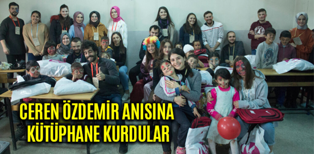 CEREN ÖZDEMİR ANISINA KÜTÜPHANE KURDULAR