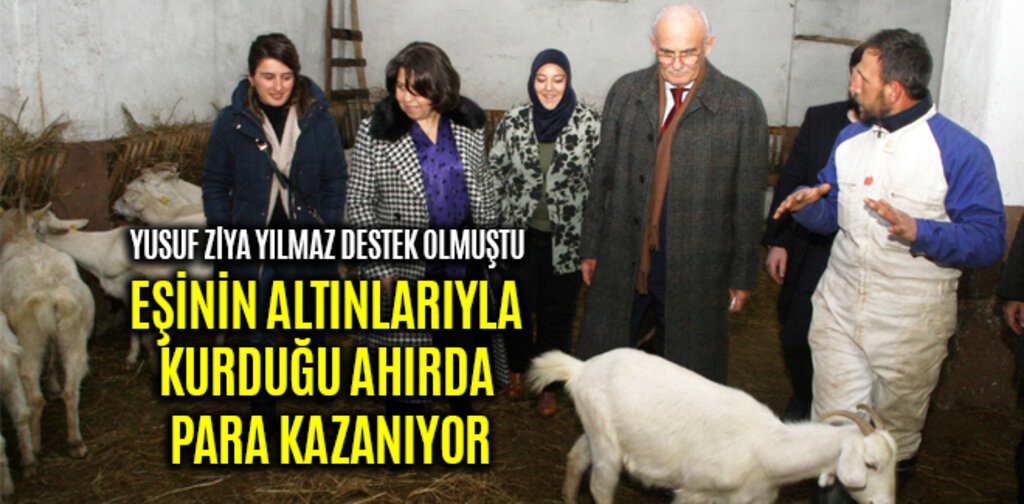 EŞİNİN ALTINLARIYLA KURDUĞU AHIRDA PARA KAZANIYOR