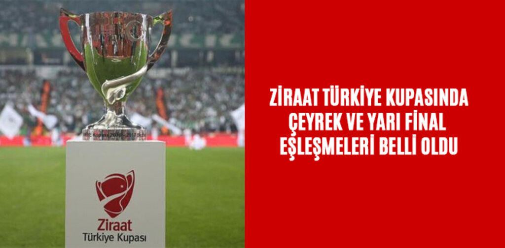 ZİRAAT TÜRKİYE KUPASINDA EŞLEŞMELER BELLİ OLDU