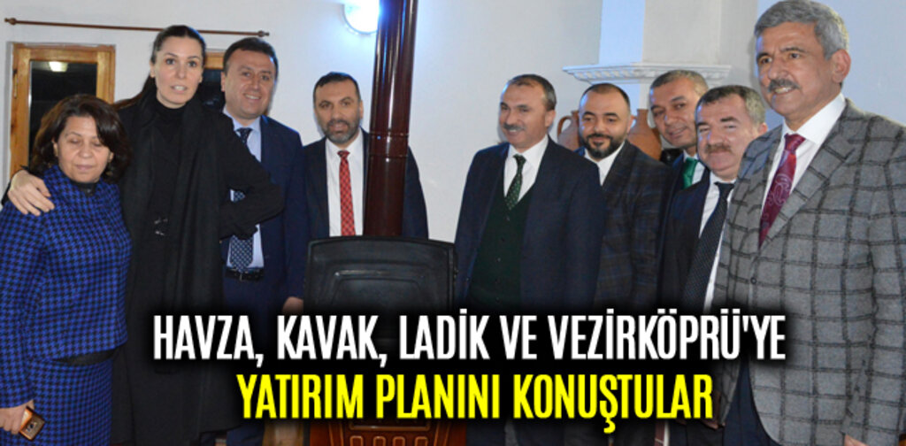 HAVZA, KAVAK, LADİK VE VEZİRKÖPRÜ'YE YATIRIM PLANINI KONUŞTULAR