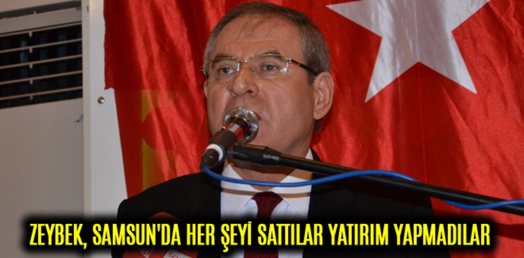 ZEYBEK, SAMSUN'DA HER ŞEYİ SATTILAR YATIRIM YAPMADILAR