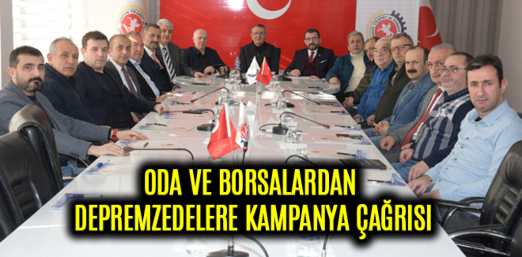 ODA VE BORSALARDAN DEPREMZEDELERE KAMPANYA ÇAĞRISI
