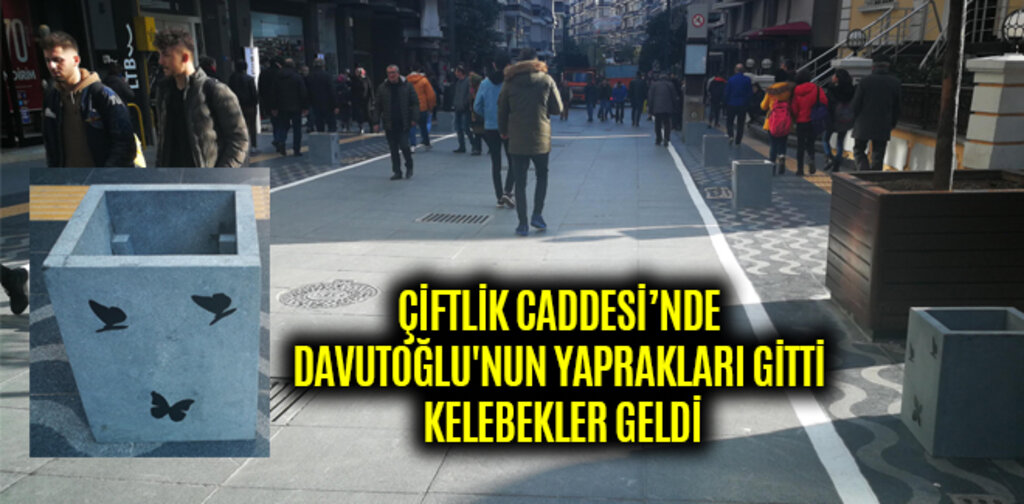 DAVUTOĞLU'NUN YAPRAKLARI GİTTİ KELEBEKLER GELDİ