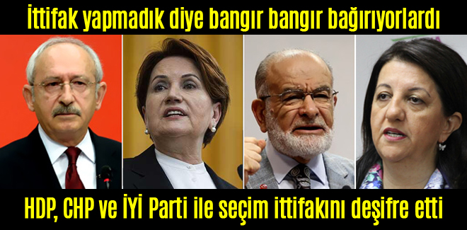 HDP, CHP ve İYİ Parti ile seçim ittifakını deşifre etti