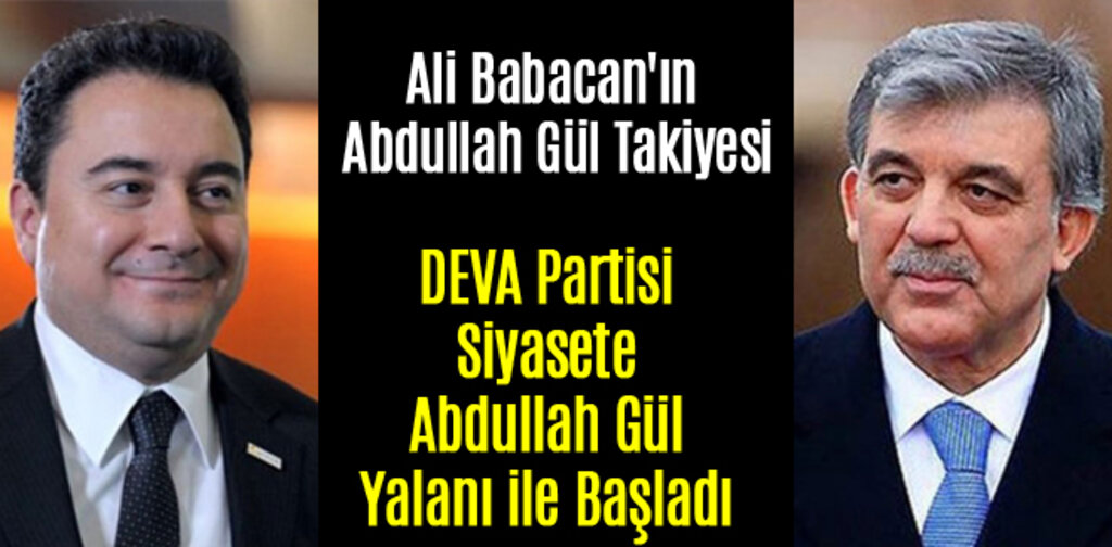 Ali Babacan'ın Abdullah Gül Takiyesi