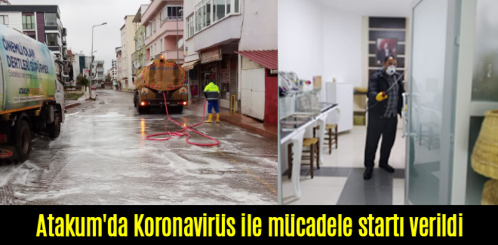 Atakum'da Koronavirüs ile mücadele startı verildi
