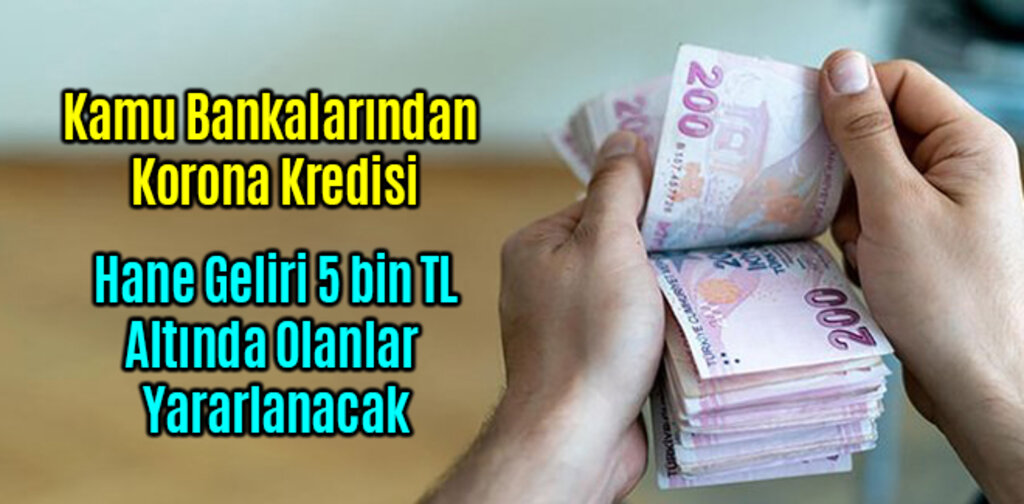 Kamu Bankalarından Korona Kredisi