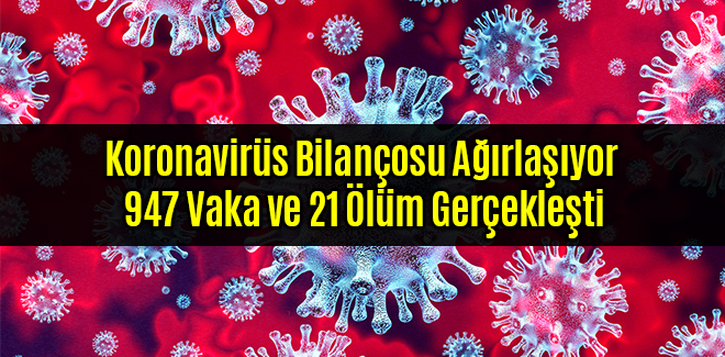 Koronavirüs Bilançosu Ağırlaşıyor 947 Vaka ve 21 Ölüm Gerçekleşti
