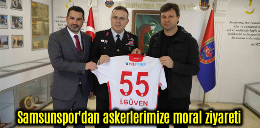 Samsunspor'dan askerlerimize moral ziyareti