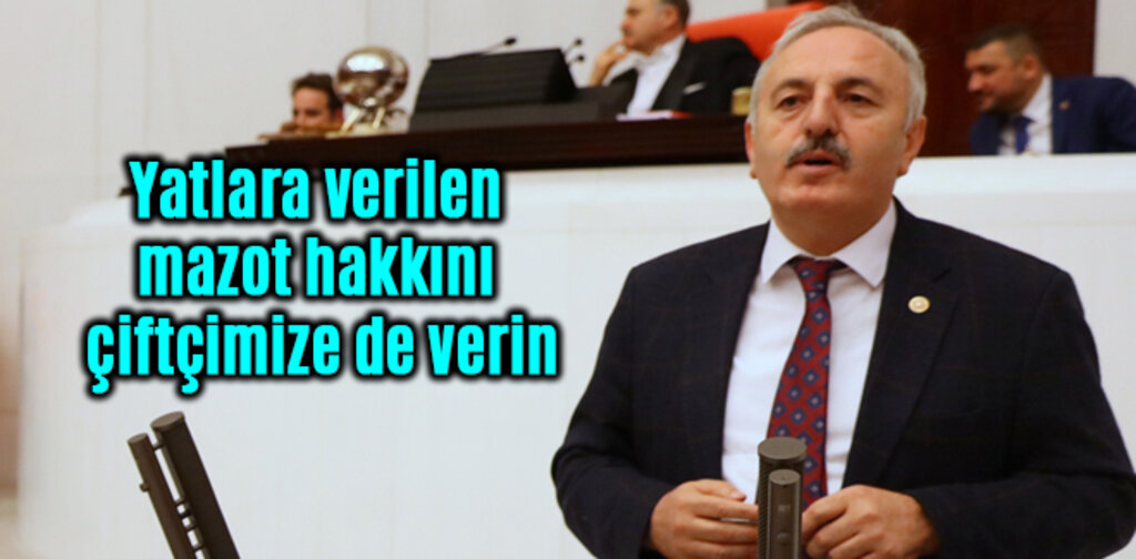 Bedri yaşar, Yatlara verilen mazot hakkını çiftçimize de verin