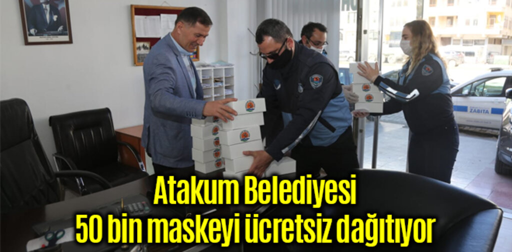 Atakum Belediyesi 50 bin maskeyi ücretsiz dağıtıyor