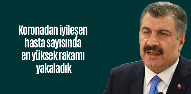 Koronadan iyileşen hasta sayısı yükseliyor