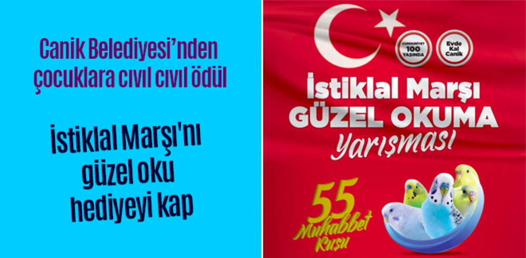 İstiklal Marşı'nı güzel oku hediyeyi kap
