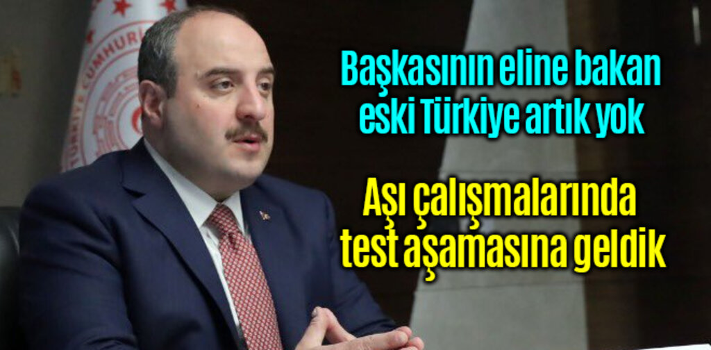 Türkiye, aşı çalışmalarında test aşamasına geldi