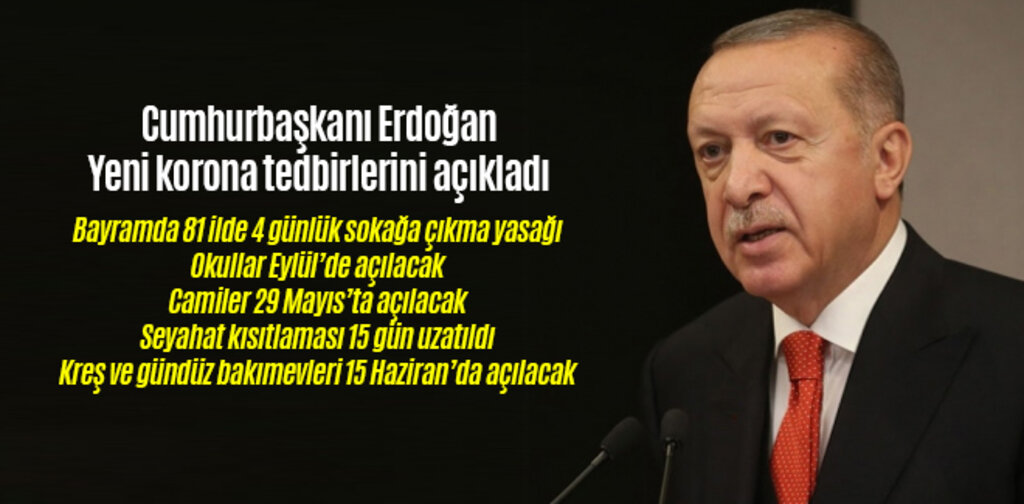 Bayramda Türkiye'nin tamamında 4 günlük sokağa çıkma yasağı